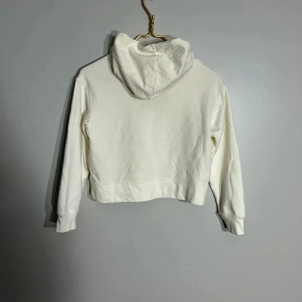 Girls Michael Jordan cropped cream hoodie size M - Picture 3 of 5